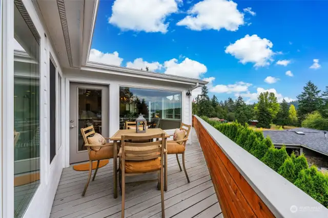 Deck view looking east