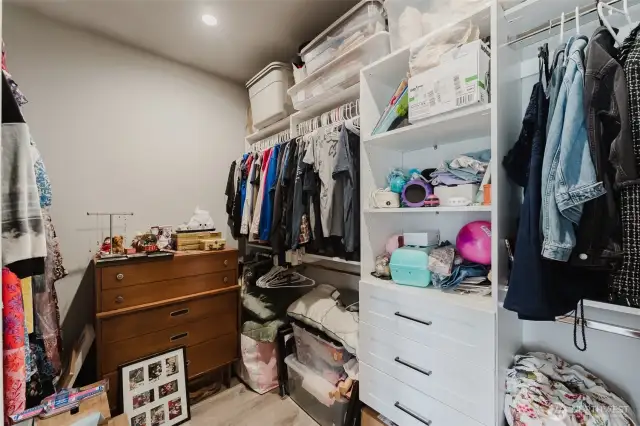 Primary walk in closet
