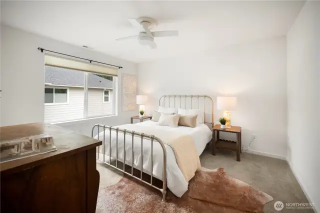 Every bedroom has a walk-in closet here!