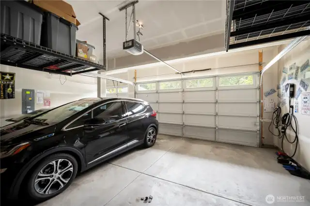 3 car garage with ev charger