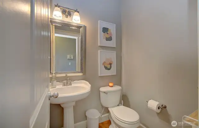 Half bathroom on main