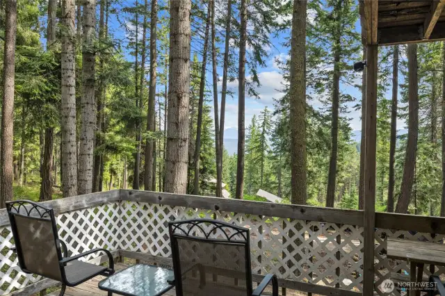 On a clear day the Stewart Mtn view is magical from the deck.