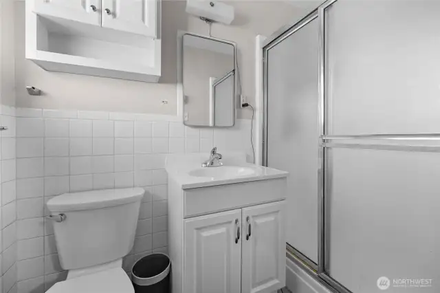 Unit 2 bath off primary bedroom.