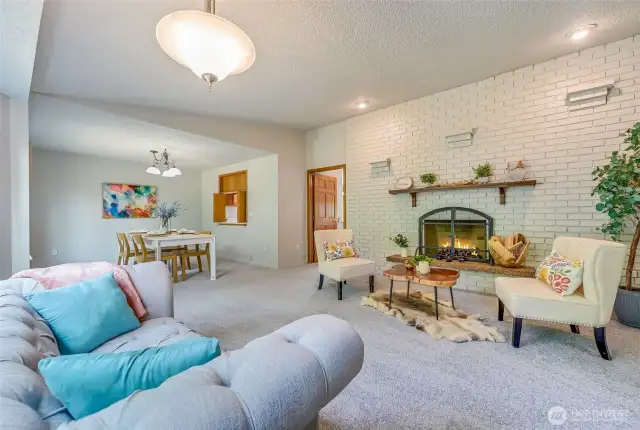 So many updates! Every room is an incredibly spacious room. Expansive Living room with wood burning fireplace that flows into the generous Dining Room. Let's explore your new home!