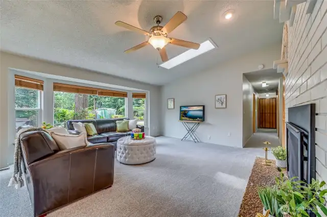 From the Dining Room, we've now turned and gone into the Family Room. We'll take a better look at this room in a moment...but first....