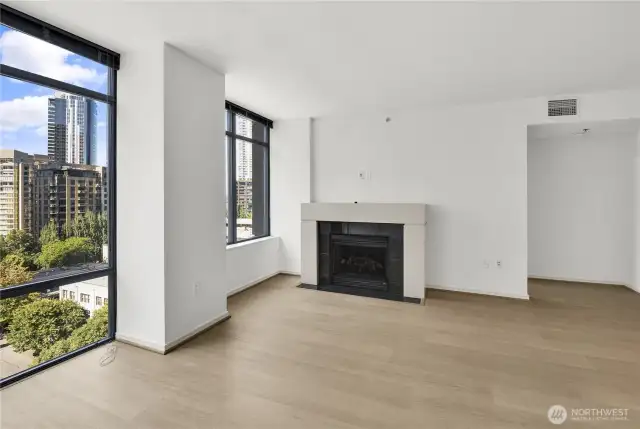 Positioned to capture abundant daylight, the space feels bright and airy while maintaining a cozy ambiance.
