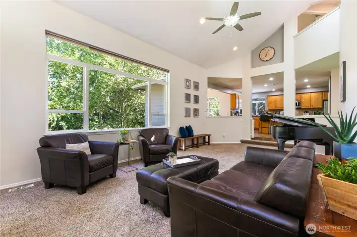 Super tall vaulted ceiling