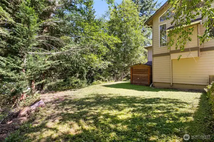 Flat yard space
