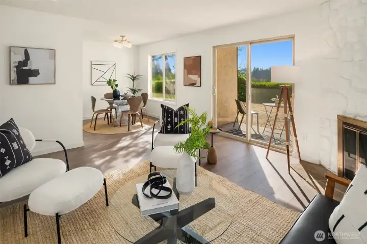 Open floor plan with all New Flooring.