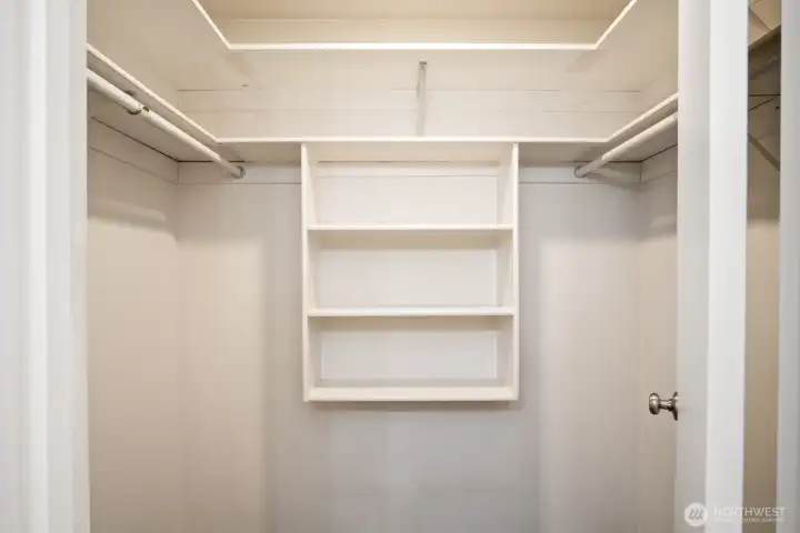 Primary walk-in closet
