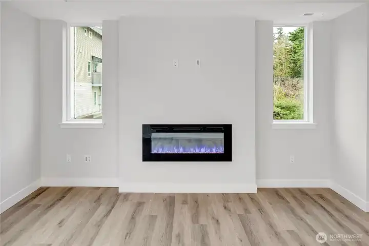 Tall windows provide lots of natural light!