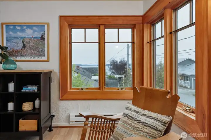 #3 Corner window with great views of Port Townsend Bay and Marrowstone Island.