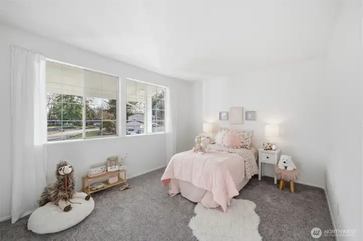 Overlooking the front yard. This room is located on the front left side of the house.