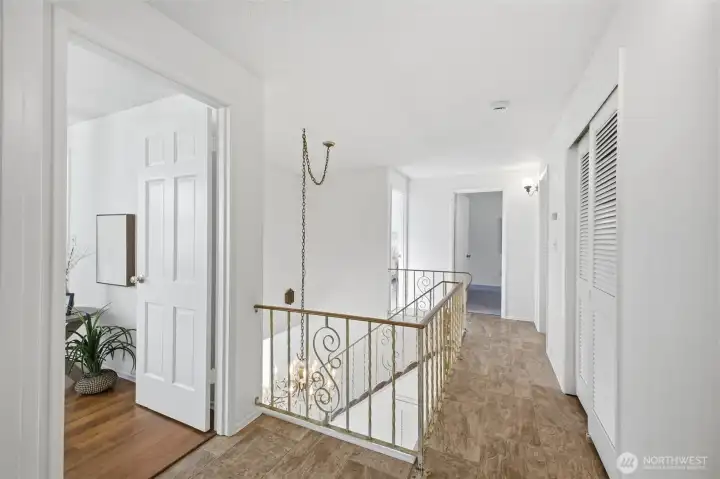 Home features new paint throughout the house.