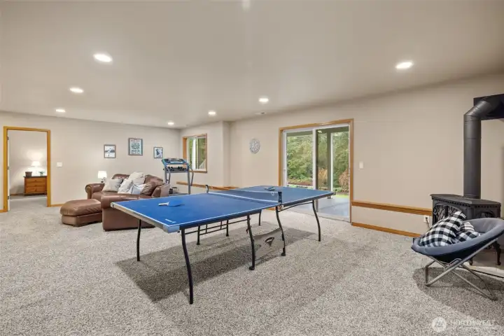 Play a game, read, or watch a movie and enjoy the propane fire place!