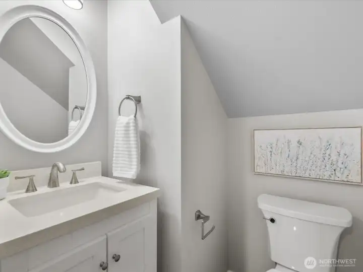 Convenient main level guest bath.