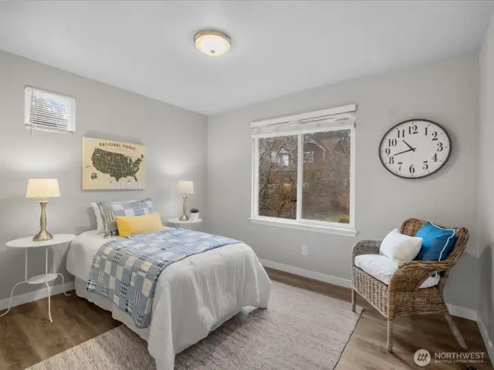 A large closet is included in each additional bedroom.