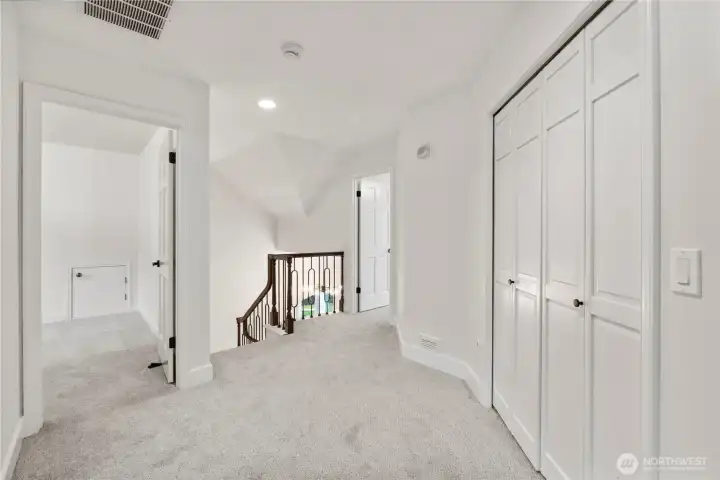 Spacious hallway and tons of storage throughout.
