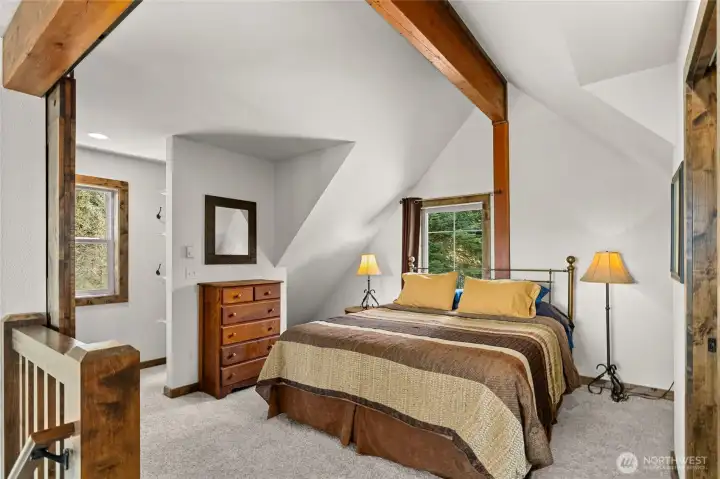 Primary Suite with Vaulted Ceilings.