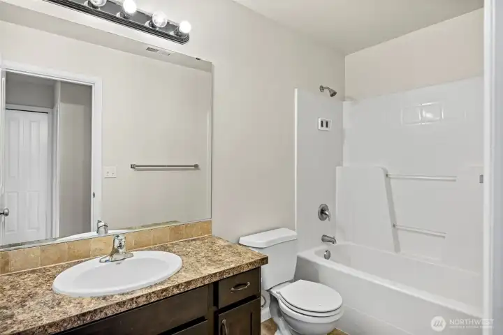 Full Bath on Upper Level