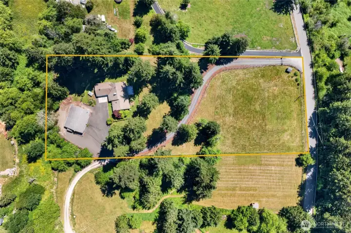 Welcome to this beautiful turn-key estate. This property has so much to offer! Aerial views give an approximate outline of the property for visual purposes.