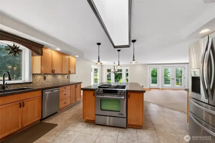 The open-concept kitchen is designed for both connection and function, making it ideal for entertaining. Stay engaged with guests while preparing meals and never miss a moment of conversation.