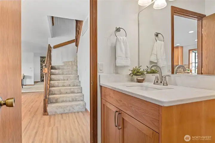 Half bath on main floor