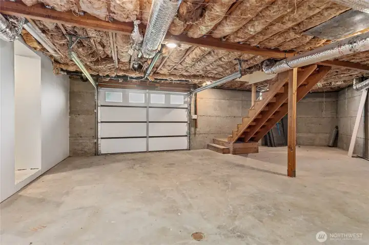 Lower level 3rd garage space.