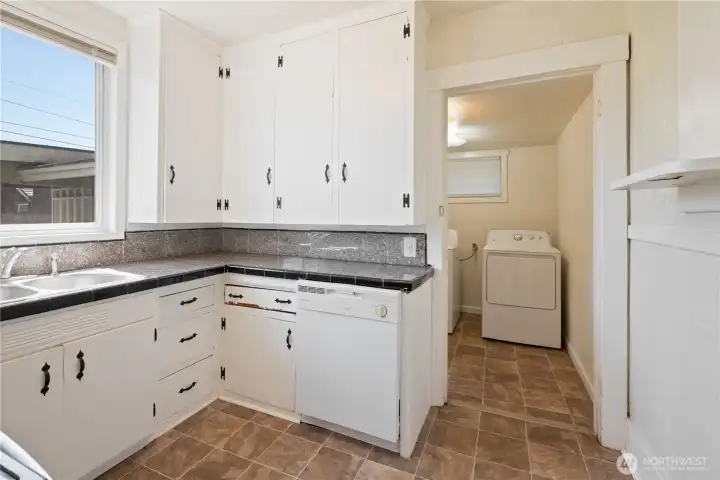 Kitchen into Laundry