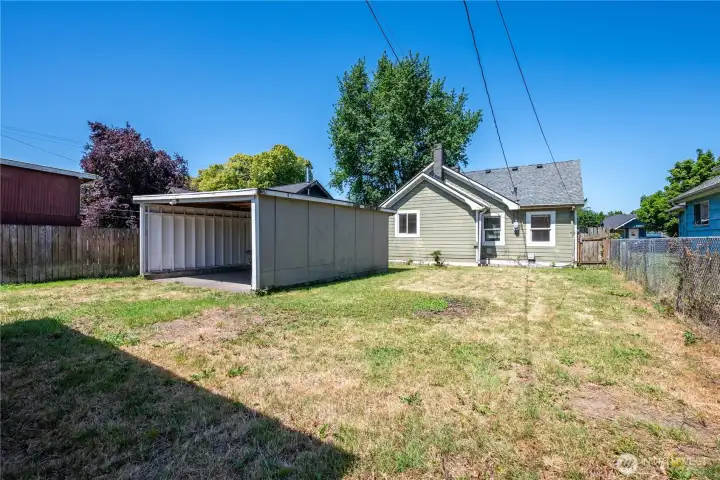 Carport/backyard
