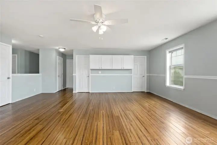 Cabinetry for extra storage!