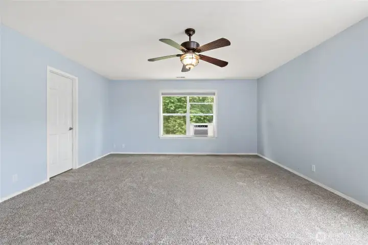 Primary Bedroom with brand new carpet