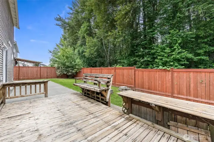 Enjoy your slow mornings with a beautiful backyard view