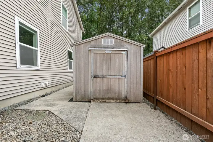 Shed for extra storage