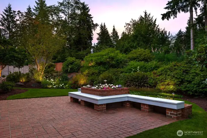 Outdoor patio with seating Outdoor patio with seating