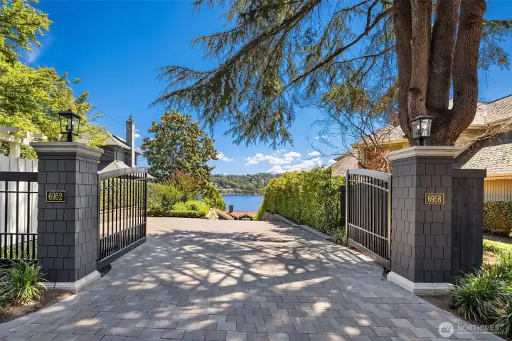 Private from the street. Gated entry with extra parking inside. Private from the street. Gated entry with extra parking inside.