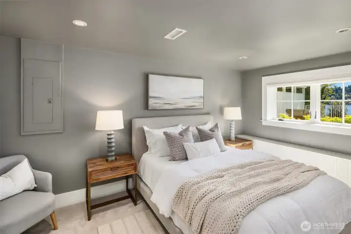 One of the two large bedrooms on the lower level. Both with built out closets One of the two large bedrooms on the lower level. Both with built out closets