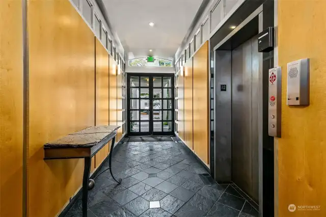 This 65-unit, classic mid-century building blends concrete and steel construction with modern conveniences. Enter with electronic fob and enjoy access to an elevator, gym, sauna, storage, and laundry. Pet-friendly and rental-friendly (after one year of ownership). Affordable parking is available across the street, and reasonable monthly dues are just $475, with no outstanding HOA assessments.
