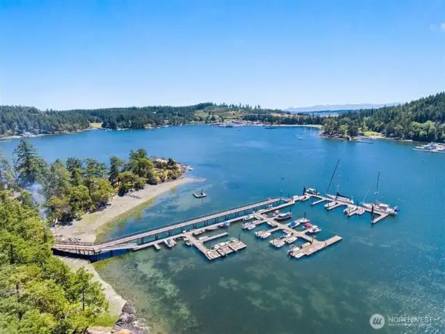 Brown Island Community docks; each lot has 16' of moorage included in dues