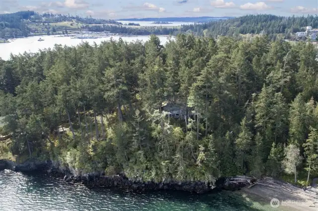 From the east looking back towards Friday Harbor