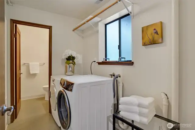 Washer and dryer are included.