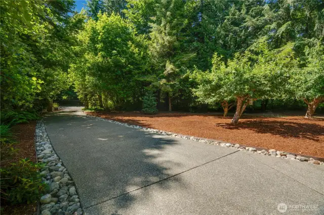 Love pulling into your gated oasis.