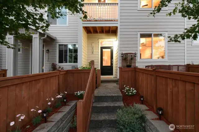 Exterior, front walk with stairs