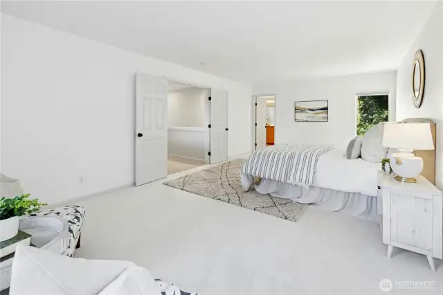 Ample room in here for a sitting area or a writing desk.