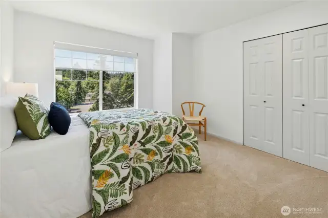The third bedroom upstairs. The entire home is heated and cooled by a ducted heat pump.