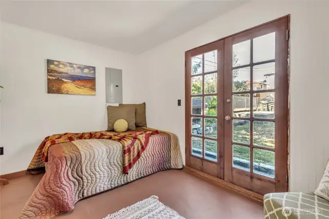 French Doors Flood the Bedroom with Natural Light ..
