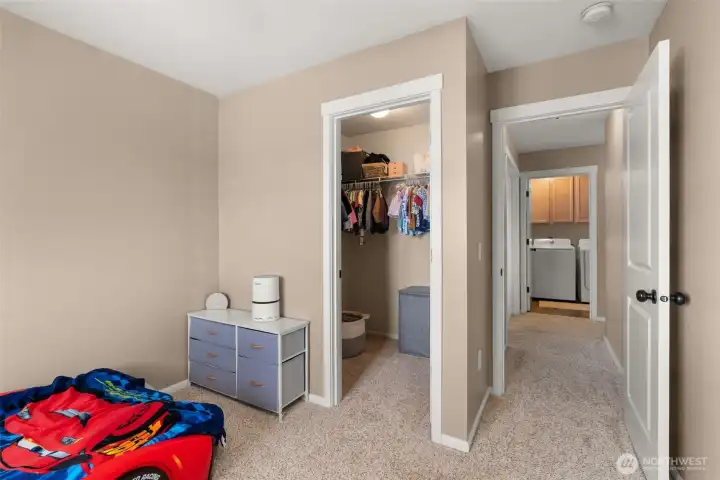 Bedroom 4 with walk-in closet.