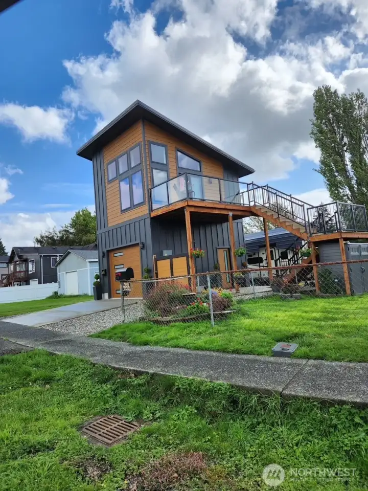 New home down the street a block away with a view!