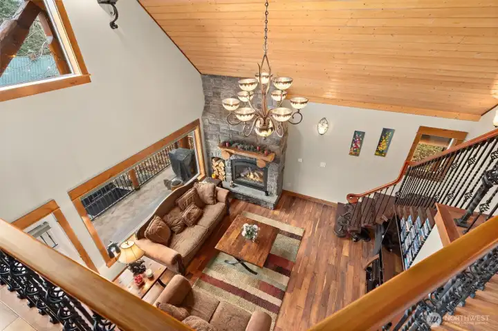 View from lost to living area