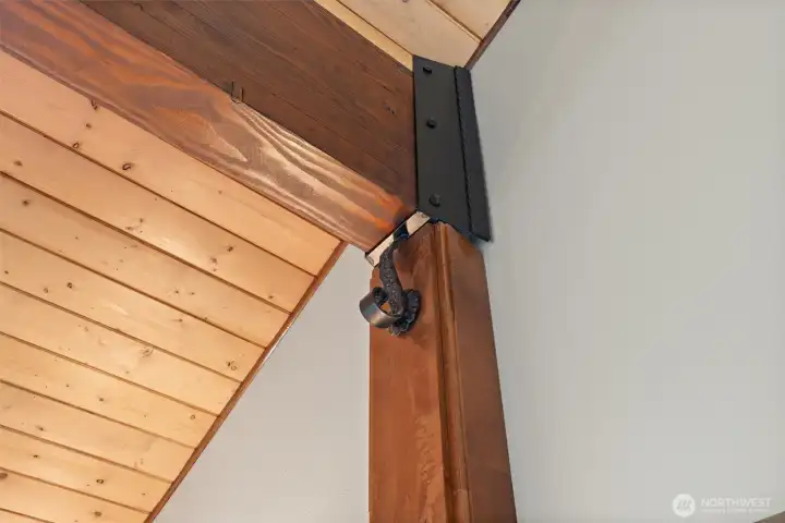 custom, forged iron brackets